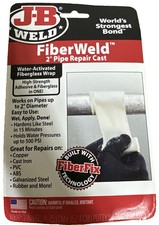JB Weld 38260 FiberWeld 2" Pipe Repair Cast FiberGlass Pipe Repair Cast