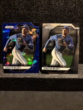 2025 Panini Prizm Baseball Sebastian Walcott Blue Cracked Ice and Base