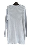 Women Baby Blue Jumper Knit Dress Size Small. Worn