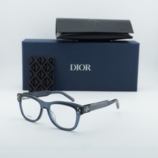 Dior CD DIAMONDO S1I 3000 Shiny Blue 54mm Eyeglasses New Authentic