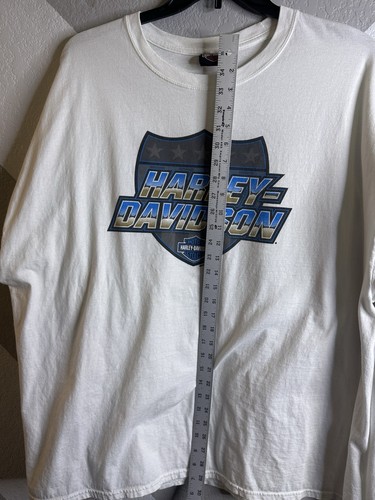 Harley-Davidson White Long Sleeve Loess Hills Pacific Junction Iowa WW2 Size 3XL - Picture 8 of 11