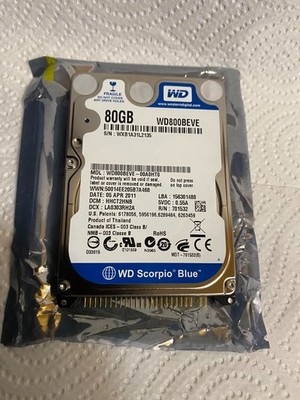 Western Digital Scorpio Blue WD800BEVE 80GB 2.5 Inch IDE Hard Drive