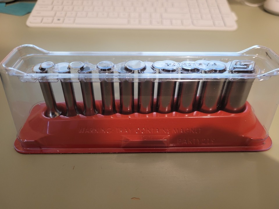 Snap-On 10 PC 1/4" Drive 12-Point SAE Flank Drive® Deep Socket Set (3/ ...