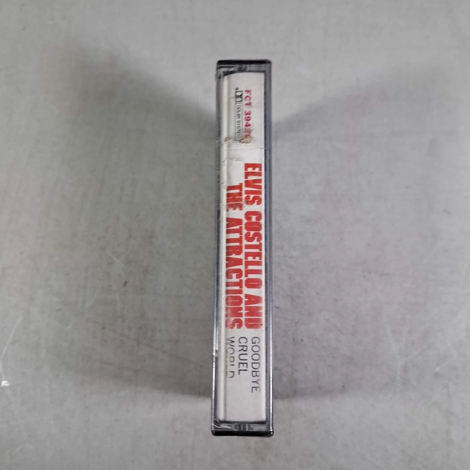 Elvis Costello Goodbye Cruel World 1984 Vintage Sealed Audio Cassette Tape Foto 2 de 3