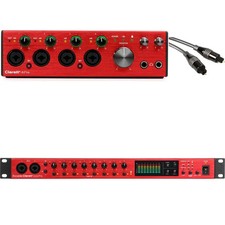 Focusrite Clarett 4Pre USB-C Audio Interface and Preamp Expansion Bundle