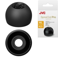 JVC EPFX12 Spiral Dot Pro Earpieces   2 Set of 4 Ear Tips, Sizes Small Through
