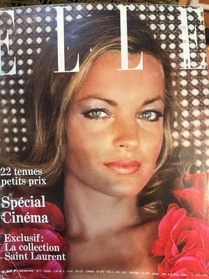 French Elle  21 Aug 1972 ROMY SCHNEIDER by HELMUT NEWTON YSL  Paris Elegance  