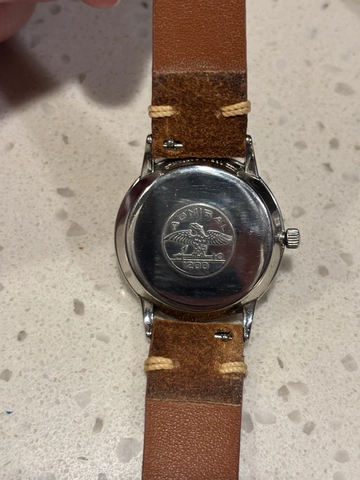 Longines Admiral 1200 Automatic Watch 1960s Midcentury Modern - Image 2 of 2