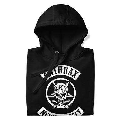Anthrax New York City Mens Officially Licensed Hoodie Black