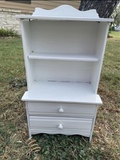 Primitive Children's Cupboard Handmade Wooden Cabinet with Drawer Vintage 1950s
