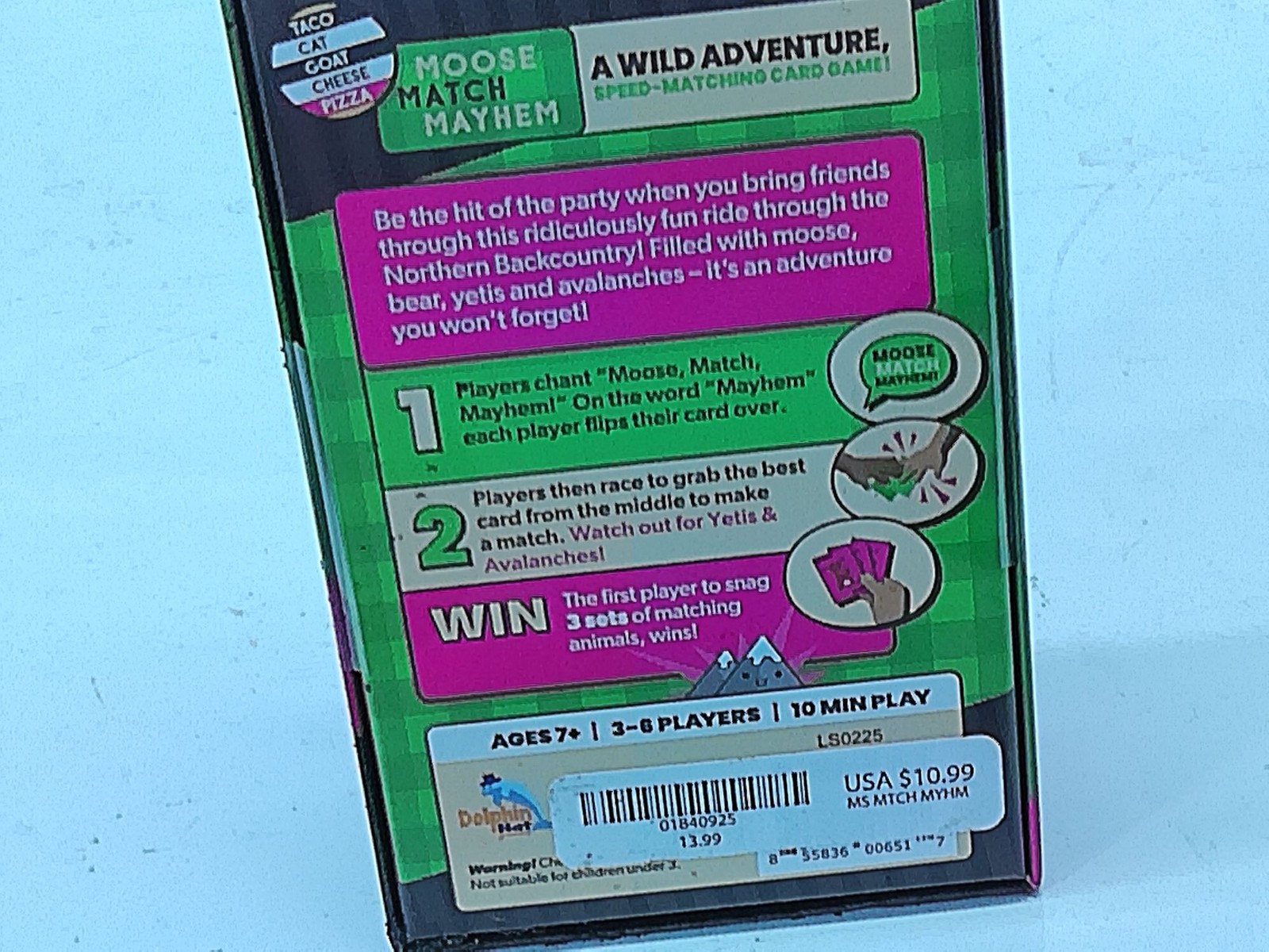 Moose Match Mayhem Card Game Dolphin Hat Games Speed-Matching Ages 7+ image 2