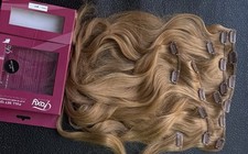 20” Foxy Locks Luxurious Clip-In Human Hair Extensions Brown 120grams