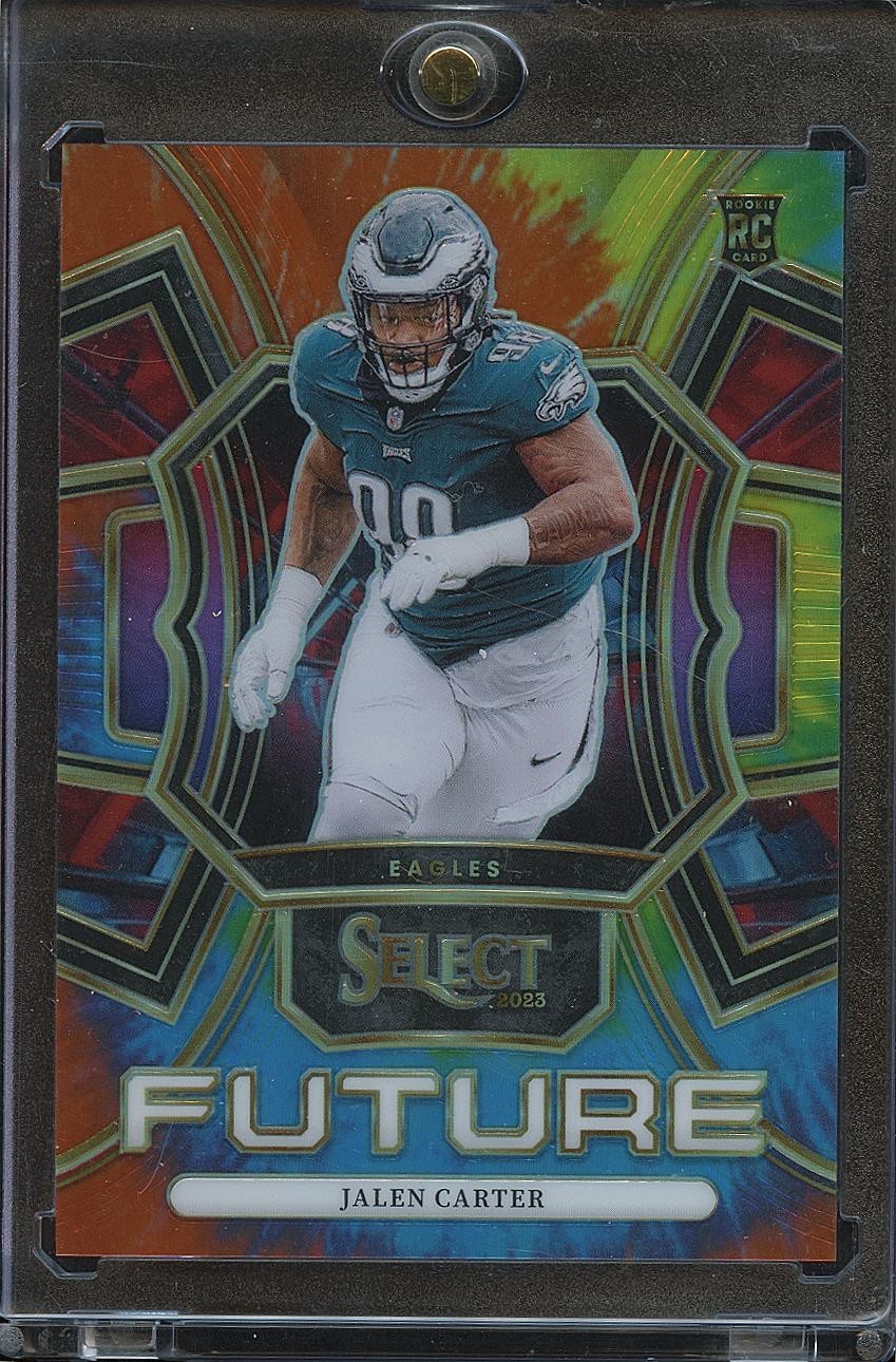 Jalen Carter 2023 Select Future Tie-Dye Prizm Rookie Philadelphia Eagles 19/25