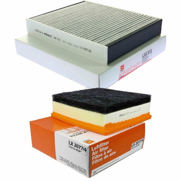 Mahle / Knecht Set Filterpaket Innenraumfilter LAK 812 Luftfilter LX 2077/4-image