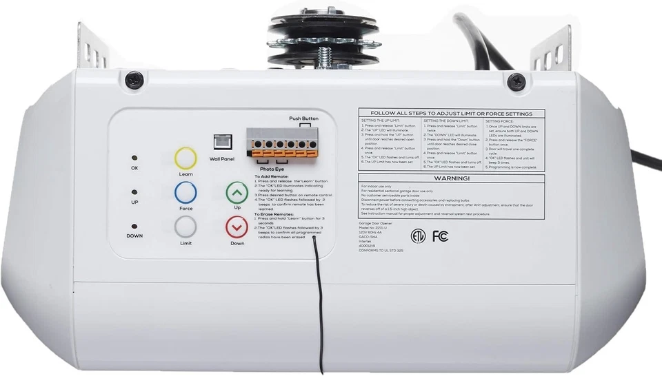 BRAND NEW Sentry BU400 Smart Garage Door Opener, Heavy-Duty 3/4 Horsepower DC - Image 3 of 4