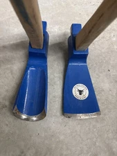 2X Ochsenkopf axe 2 blue  adzes Grub Hoe Ox Head German Axe Forestry Woodworking