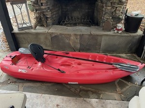 Lifetime Daylite 8 ft (244 cm) Sit-On-Top Kayak, Red, Includes Paddle