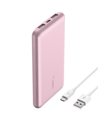 Belkin BPY003fqPK-RF Portable Charger USB-C Power Bank, 10,000mAh Capacity, 15W