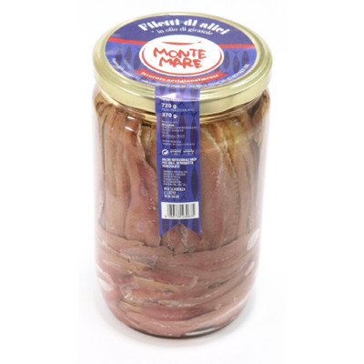 Sardellen Filetti di Alici 720g - Monte Mare