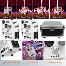 4PCS Large Cold Spark Machine 1200W DMX Stage Firework Machine 6.6-9.8ft Wedding