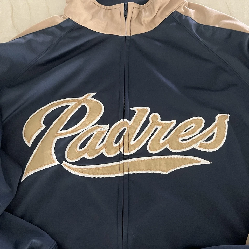 San Diego Padres Stitches Navy Full Zip Jacket Men's - Image 2 of 4