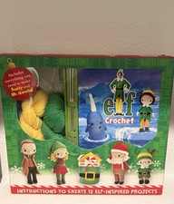Thunder Bay Press Elf Crochet Kit, 12 Projects, Yarn, Hooks, Buddy, Narwhal