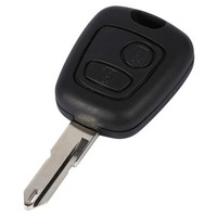 2 Buttons Uncut Blank Blade Remote Auto Car Key Fob Shell Case Replace For P Set