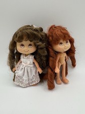 Vintage Sweet Scents Strawberry Shortcake Clone Dolls 5" TNT Lot Of 2 Brown Red