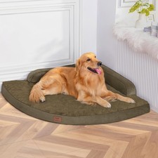Large Dog Bed - XL Orthopedic Egg-Crate Memory Foam Dog Beds with Removable W...