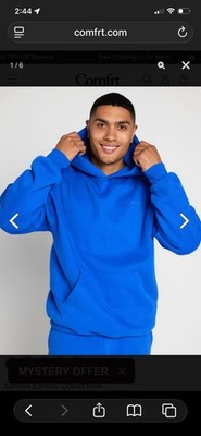 Comfrt Hoodie Size Medium Minimalist Cobalt Blue