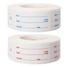1000 Removable Food Labels, 1x2 Inch Date Stickers for Freezer Fridge