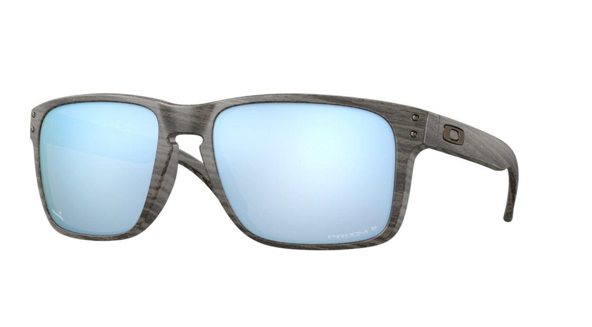 Oakley 9417-22  59 Holbrook XL  Woodgrain Polarized Deep Water Prizm Sunglasses