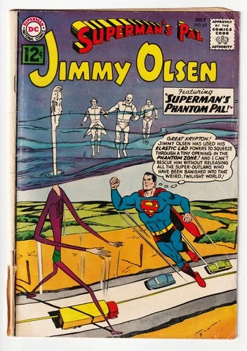 Superman's Pal Jimmy Olsen #62 Silver Age Vintage DC Comic 1962 1st Print