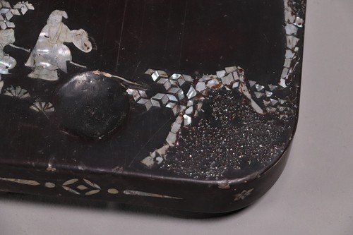 Japanese Samurai Sword Rack Stand Mother-of-Pearl Tachi KATANA-KAKE Meiji Era - Picture 6 of 22