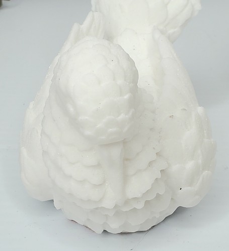 White Doves Bonded Alabaster Love Birds Wedding 1950s by A. Santini - Picture 3 of 10