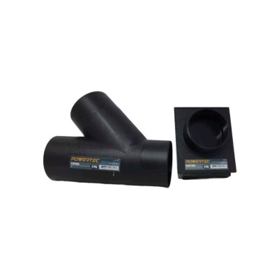 Power Tec 70106 4'' Y Fitting Dusk Collector And 70108 4'' Blast Gate New 