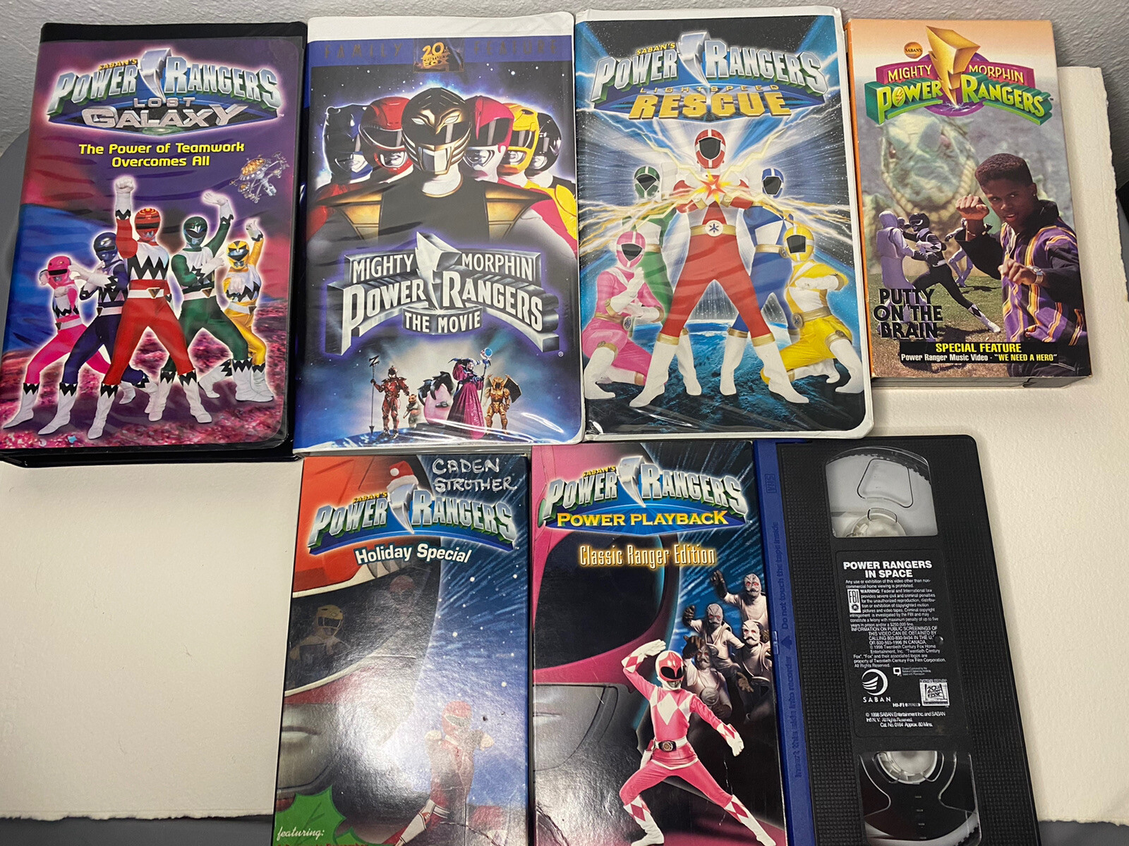 Mighty Morphin Power Rangers VHS lot of 7 USED!! eBay