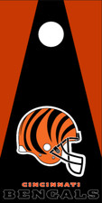 Cornhole Board Wraps Decals Vinyl Stickers Set of 2 - Cincinnati Bengals