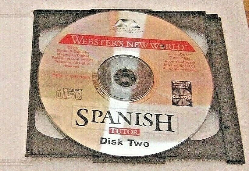  Macmillan Webster's New World Spanish Tutor 2 CD ROMS (Pre-Owned) - Image 3 of 4
