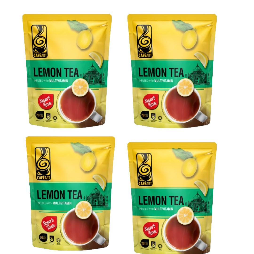 400g X 4 PACKS Aik Cheong Cafe Art Lemon Tea Infused with