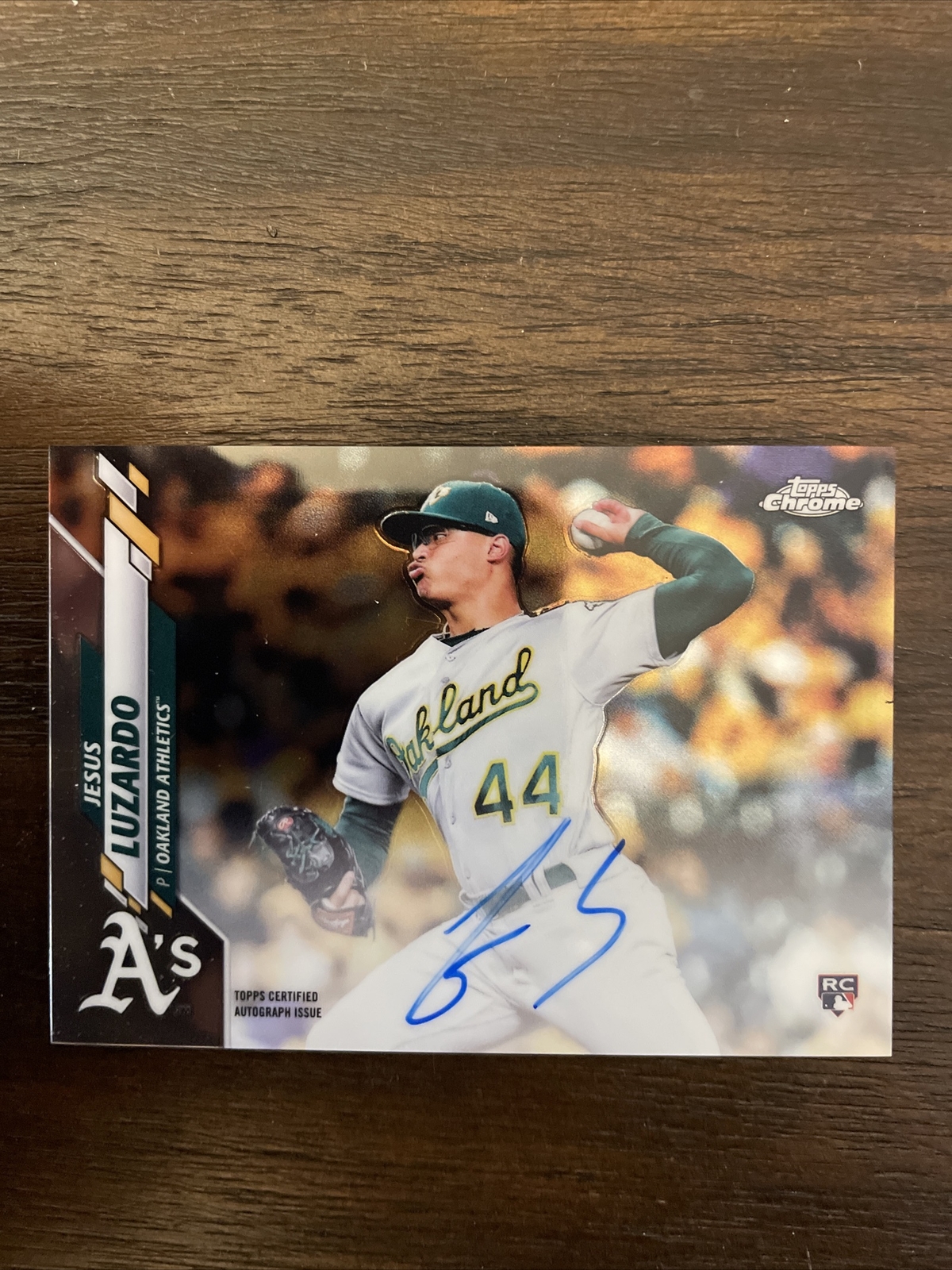 2020 Topps Chrome - Rookie Autographs #RA-JL Jesus Luzardo (AU, RC)
