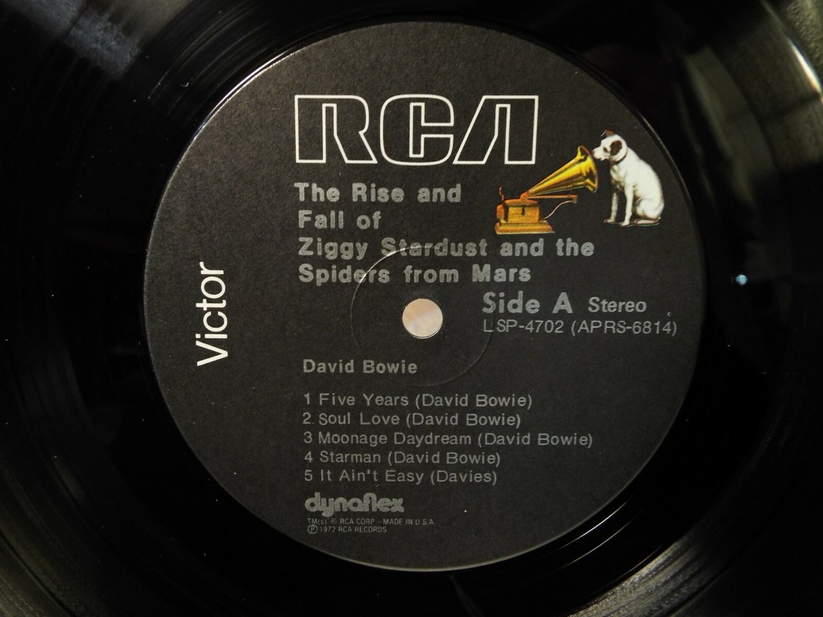 DAVID BOWIE ZIGGY STARDUST BLACK LABEL 1980 LP VINYL ALBUM | eBay