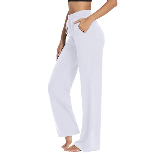 Ladies Yoga Wide Leg Sweatpants Pocket Joggers Pants Trousers Elastic Waist us - Picture 34 of 36