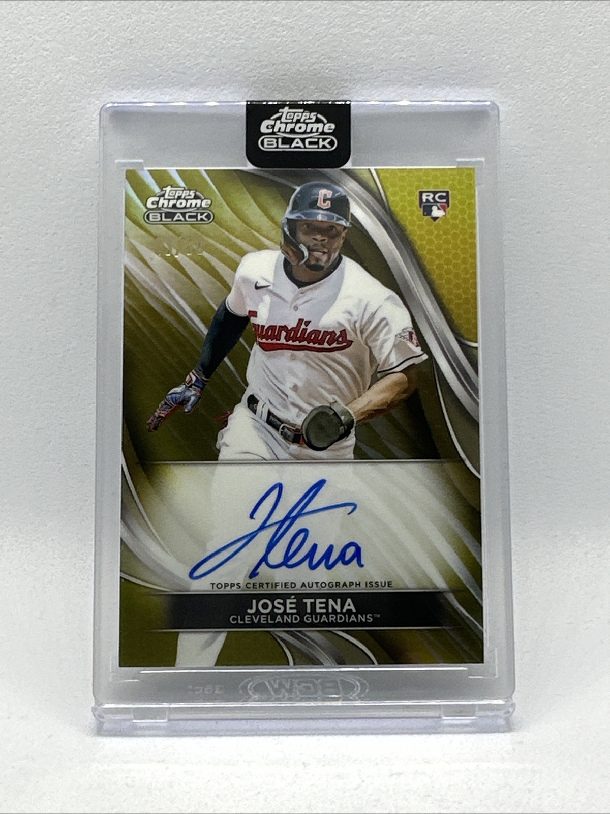 2024 Topps Chrome Black #CBA-JTE Jose Tena RC Rookie Auto Gold Diamonds /50