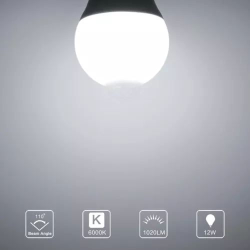 1-4PCS B22 Smart PIR Motion Sensor LED Bayonet Light Bulbs 12W 6000K Auto On/Off - Picture 2 of 16