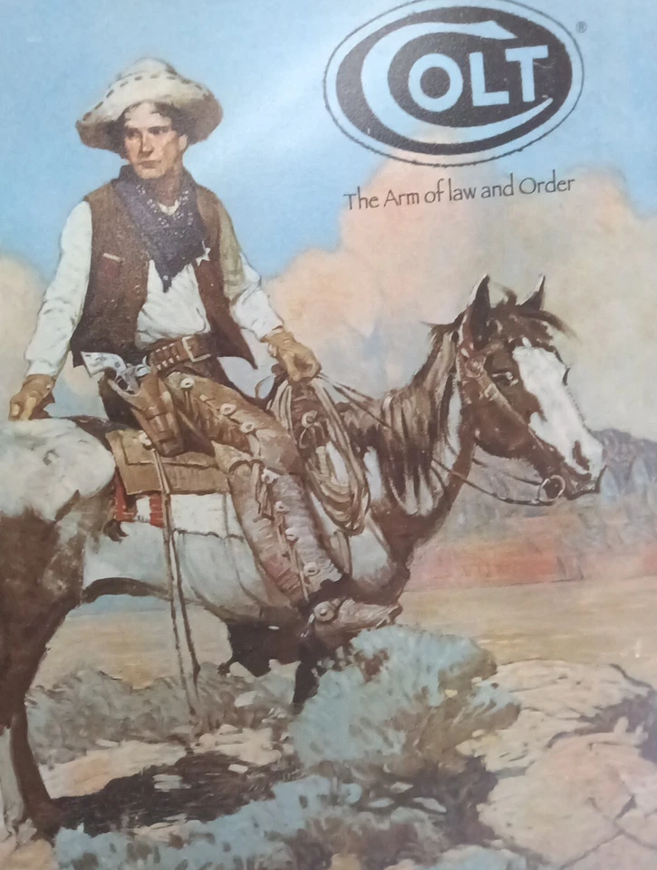 COLT THE ARM OF LAW AND ORDER TIN SIGN 16"X12" - Image 2 of 4