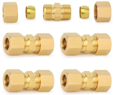 Brass Compression Union 1/2'' x 1/2'' (5 Pack) - Part# 546961 - Fast Shipping!