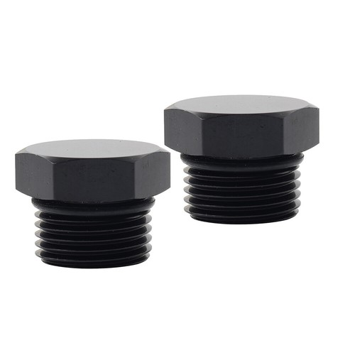 Aluminum 10AN AN10 Block off Cap ORB Plug Male fitting Adapters W/O-Rings 2Pcs - Picture 3 of 11