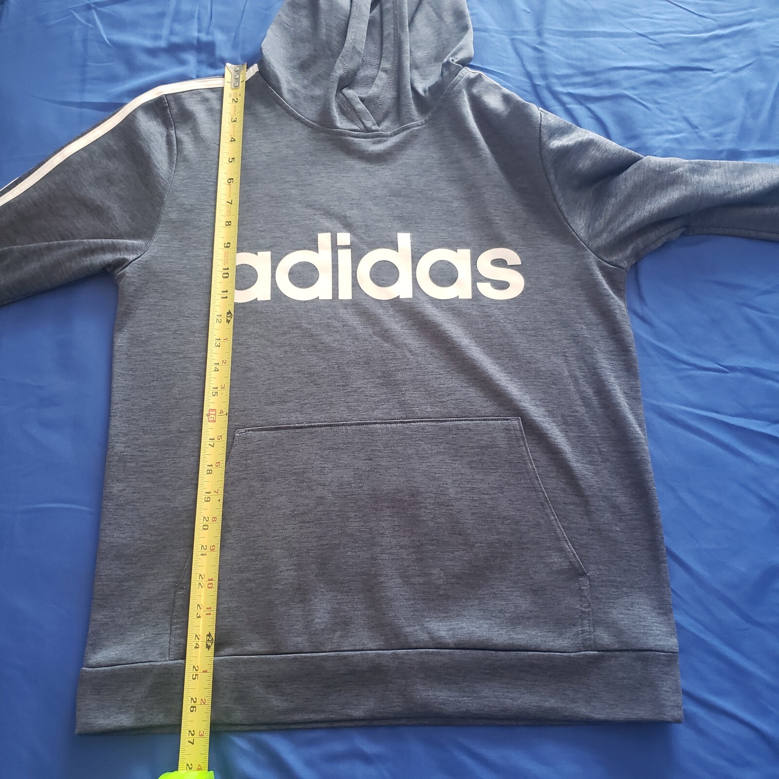 Adidas Soft Shell Hoodie Pullover Sweatshirt Athl… - image 9