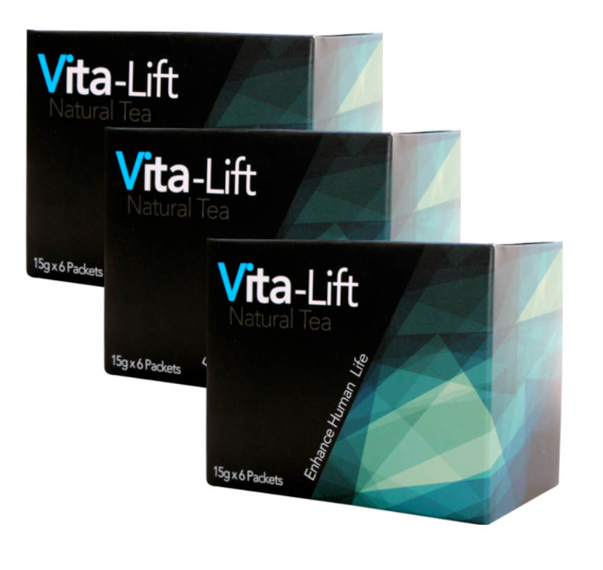 Vita-Lift Natural Herbal Tea 18 Packets FREE SHIPPING (Pack of 3 